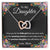 To My Daughter Necklace From Mum - To My Daughter Necklace From Dad Interlocking Hearts Necklace