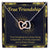 True Friendship Necklace Interlocking Hearts Necklace