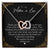 To My Mother In Law Thank You For Raising The Man I Love Heart Necklace Interlocking Hearts Necklace