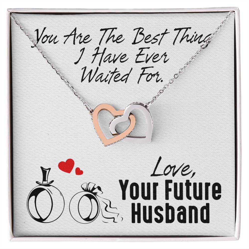 Gift For Future Wife - Interlocking Heart Necklace Interlocking Hearts Necklace