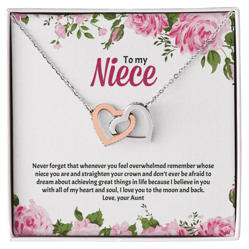 Interlocking Heart Necklace For Niece Interlocking Hearts Necklace