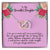 To My Beautiful Daughter - Interlocking Heart Necklace Interlocking Hearts Necklace