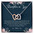 Daughter-In-Law Gift Necklace Wedding Gift Jewelry From Mother-In Law Gift For Bride Daughter-In-Heart Interlocking Hearts Necklace