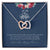 To My Wife - Non-Customizable Design #1 Interlocking Hearts Necklace