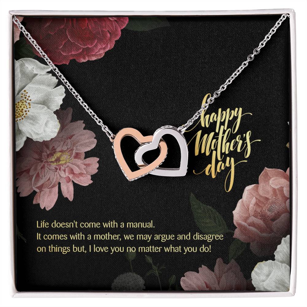 Thank You For Being In My Life! Mother'S Day Edition - Interlocking Hearts Necklace