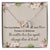 Aunt And Niece Interlocking Hearts Necklace Message Card