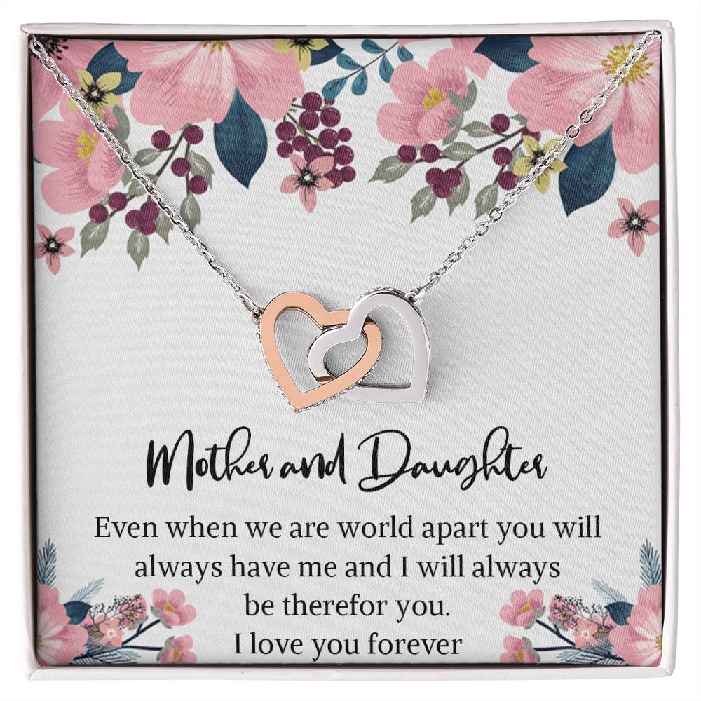 Mom And Daughter Necklace Mother Daughter Jewelry Mother Daughter Necklace Mother And Daughter Necklacemother And Daughter Birthday Gift Interlocking Hearts Necklace