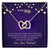 To My Wife Necklace Interlocking Hearts Necklace