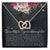 Interlocking Hearts - To Granddaughter Interlocking Hearts Necklace