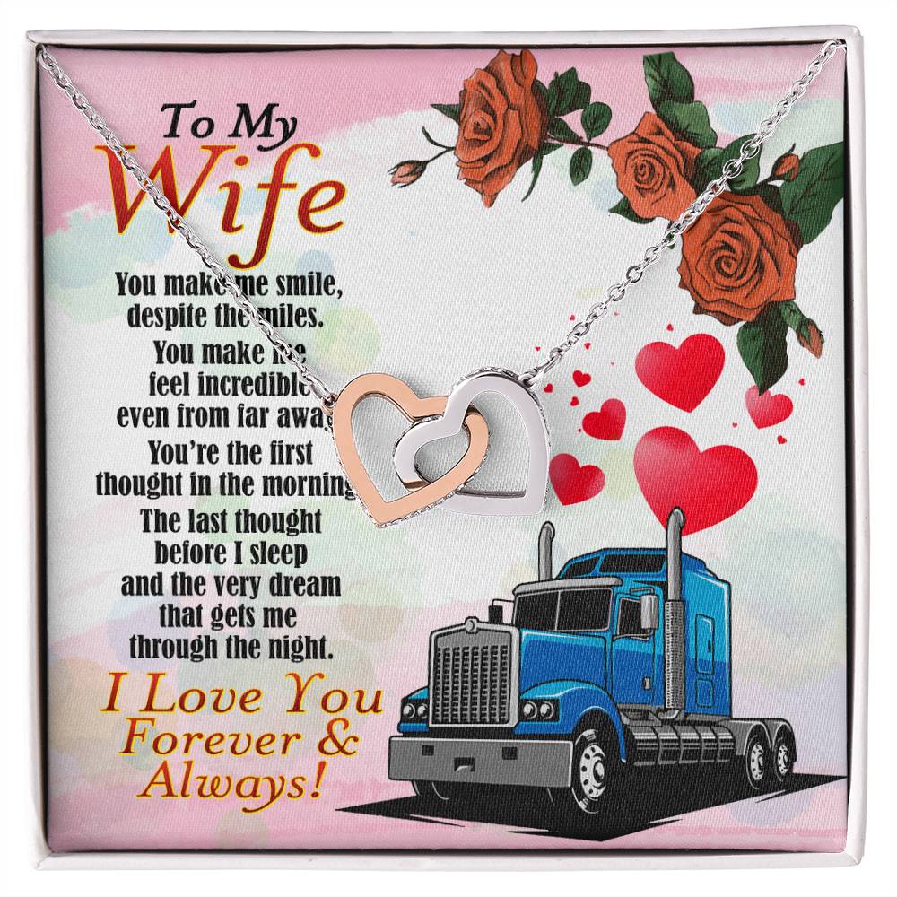 Trucker&#39;S Wife - Interlocking Heart Necklace Interlocking Hearts Necklace