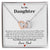 Dream Come True Daughter Love Necklace Interlocking Hearts Necklace