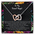 Teen Girl Sweet Angel From Mom Locked Hearts Necklace Interlocking Hearts Necklace