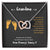 Grandma I Can Hear You Say You Love Me - Yellow Version Interlocking Hearts Necklace