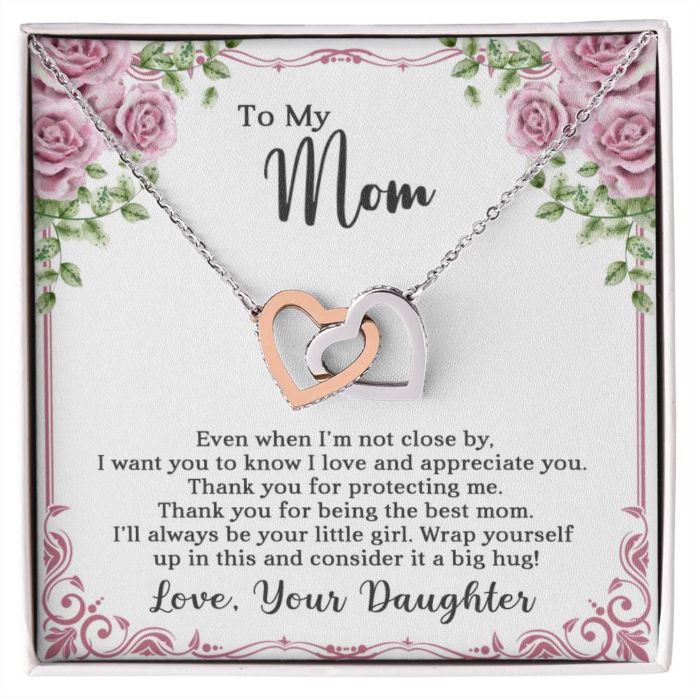 Mom Interlocking Hearts Necklace