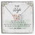 To My Special Wife Interlocking Hearts Necklace Mother'S Day Message Card From Husband