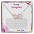 To My Daughter Never Forget How Much I Love You - Love Dad Interlocking Hearts Necklace