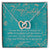 To My Daughter Happy Birthday - Connected Hearts Interlocking Hearts Necklace