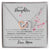 To My Daughter -I Love You Interlocking Hearts Necklace