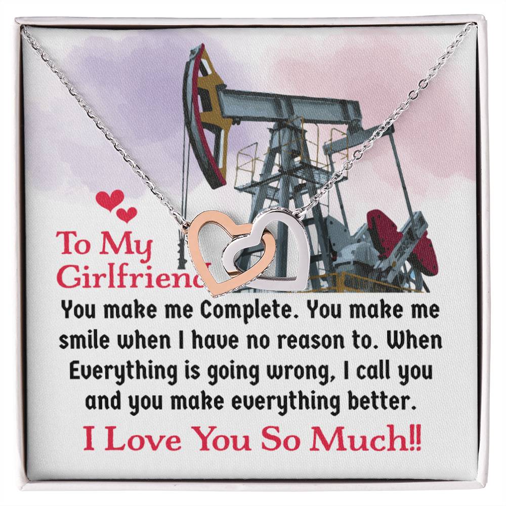 Oilfield Man'S Girlfriend - Interlocking Heart Necklace Interlocking Hearts Necklace