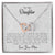 To My Daughter - Now & Forever - Necklace Interlocking Hearts Necklace