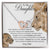 To My Daughter - Always Remember That I Love You Interlocking Hearts Necklace