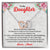 Perfect Gift For Daughter From Mom Interlocking Hearts Necklace