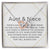 Aunt & Niece Interlocking Hearts Necklace