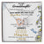 To My Granddaughter Interlocking Hearts Necklace Message Card
