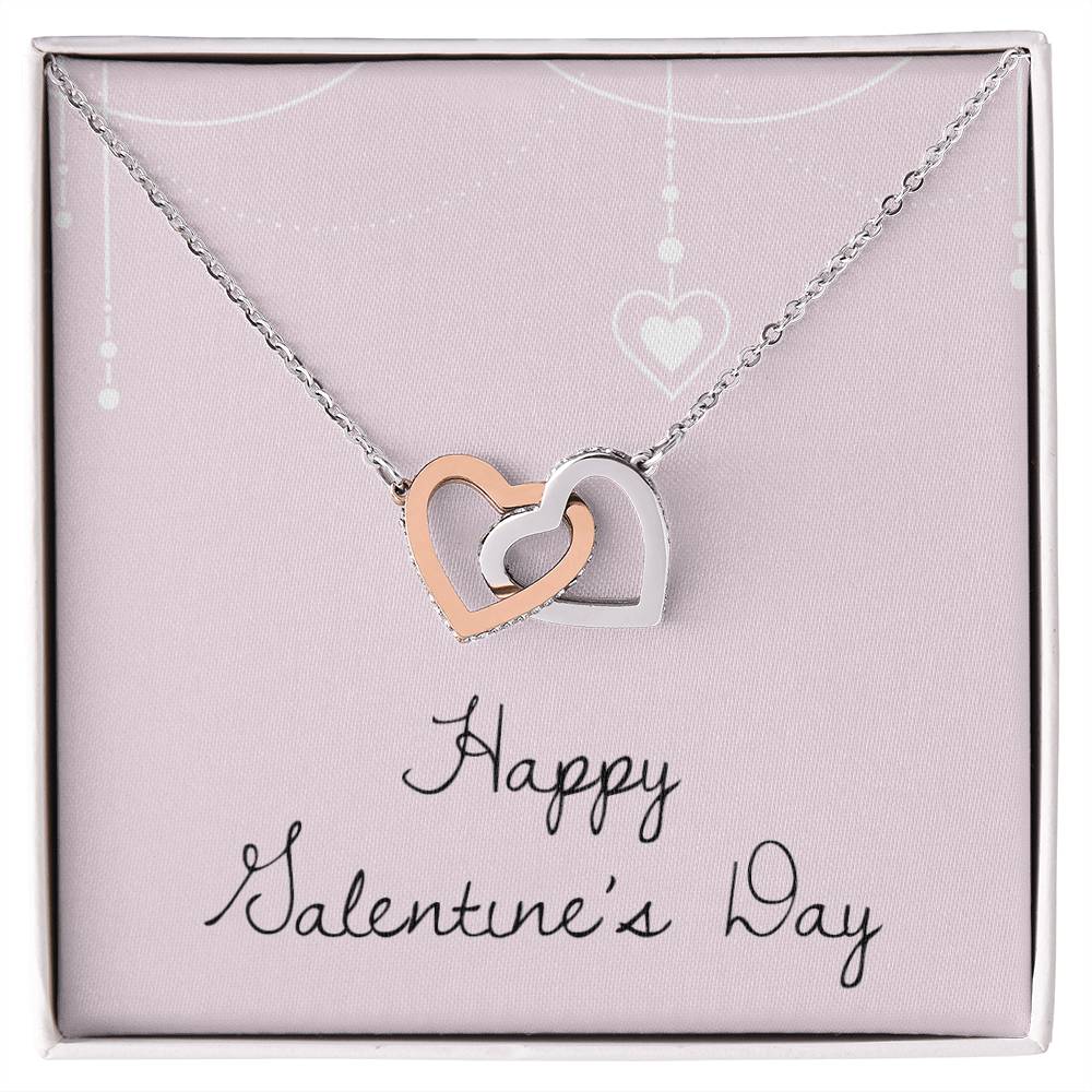 Happy Valentine'S Day - Necklace Interlocking Hearts Necklace