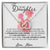To My Daughter - Straighten Your Crown Unique Interlocking Hearts Binding Necklace Gift Set Interlocking Hearts Necklace