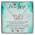 A Special Gift For Nurse Wife - Who Is Fighting On The Front Lines. Interlocking Hearts Necklace