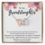 To My Granddaughter Interlocking Hearts Necklace