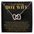I Love You Forever And Always Interlocking Hearts Necklace