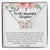 I Love You For The Precious Daughter You Will Always Be Necklace Interlocking Hearts Necklace