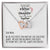 No Matter How Far Mother And Daughter Forever Linked Together Interlocking Hearts Necklace