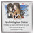 Unbiological Sister - Necklace Interlocking Hearts Necklace