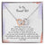 Daughter Sweet Girl You Are My Baby Hearts Locked Forever Necklace Interlocking Hearts Necklace