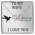 Cool Gift For My Wife Interlocking Hearts Necklace