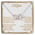A Gift For Daughter Interlocking Hearts Necklace - Believe In Yourself