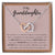 To My Granddaughter - Interlocking Hearts Necklace [Soq4-29]
