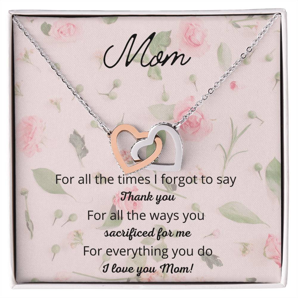 For All The Times I Forgot To Say Interlocking Hearts Necklace