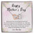 Mother'S Day Gift Necklace From Son On Interlocking Hearts Necklace