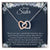Necklace Sister’S Best Christmas Gift Birthday Gift For Sister To My Little Sister Present For Teenage Sister Gift For Sis Interlocking Hearts Necklace