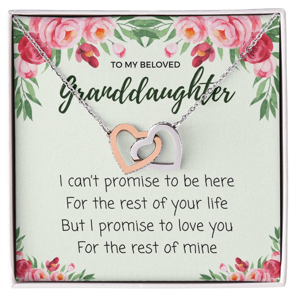 Luxury Gift From Grandmother To Granddaughter - Interlocking Hearts Necklace