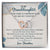 To My Granddaughter Interlocking Hearts Necklace Message Card