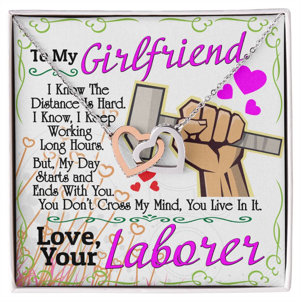 Laborer&#39;S Girlfriend - Interlocking Heart Necklace Interlocking Hearts Necklace