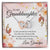 To My Granddaughter From Grandpa - I Can'T Promise To Be Here Interlocking Hearts Necklace