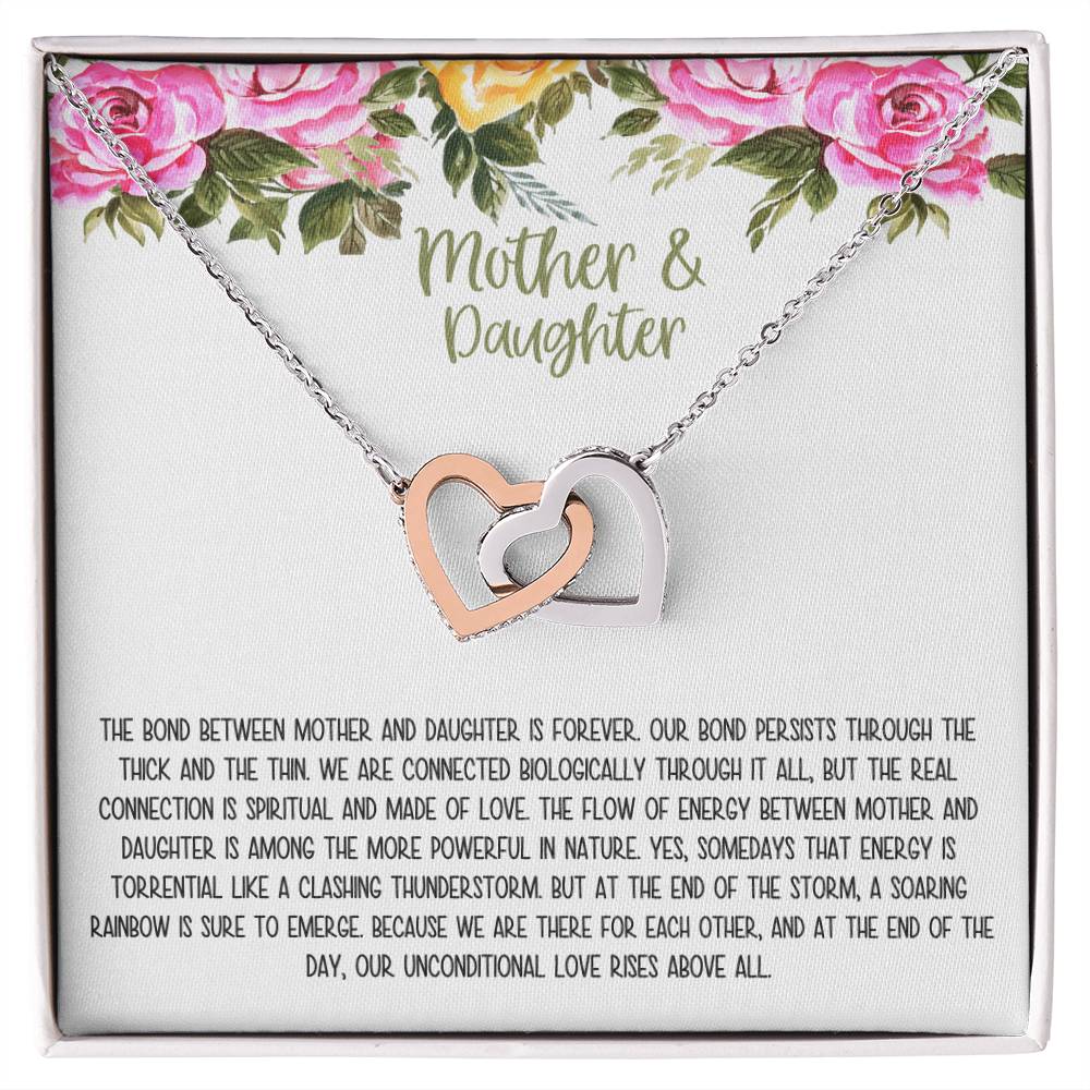 Mother Daughter Gift Necklace Mother'S Day Gift Gifts For Mom Mom Necklace Interlocking Hearts Necklace
