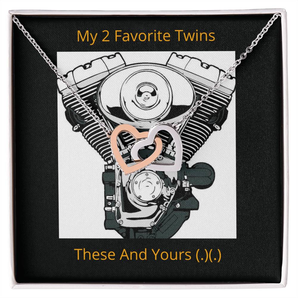 My Favorite Twins Interlocked Hearts Interlocking Hearts Necklace
