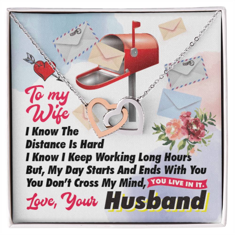 Postal Worker'S Wife - Interlocking Heart Necklace Interlocking Hearts Necklace